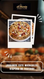 Este miércoles, abrimos para cenas, por ser víspera de festivo 1 de mayo💖🍕

✨¡Os esperamos!✨

📍Calle Eixarch 27B, Rafelbuñol

#Atavola #RestauranteAtavola #PizzaLovers
#PizzeriaRafelbuñol #Rafelbuñol